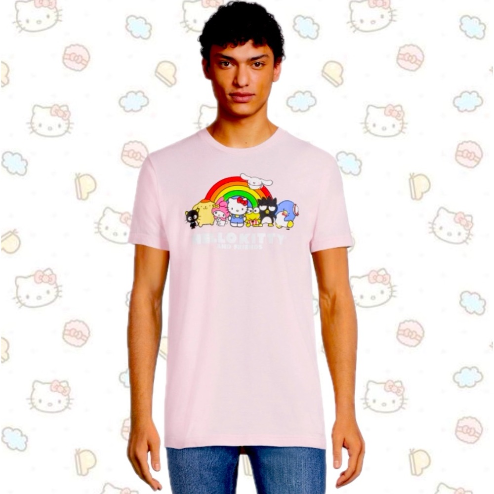 Hello Kitty & Big Men's Graphic Tees, Size 2XL